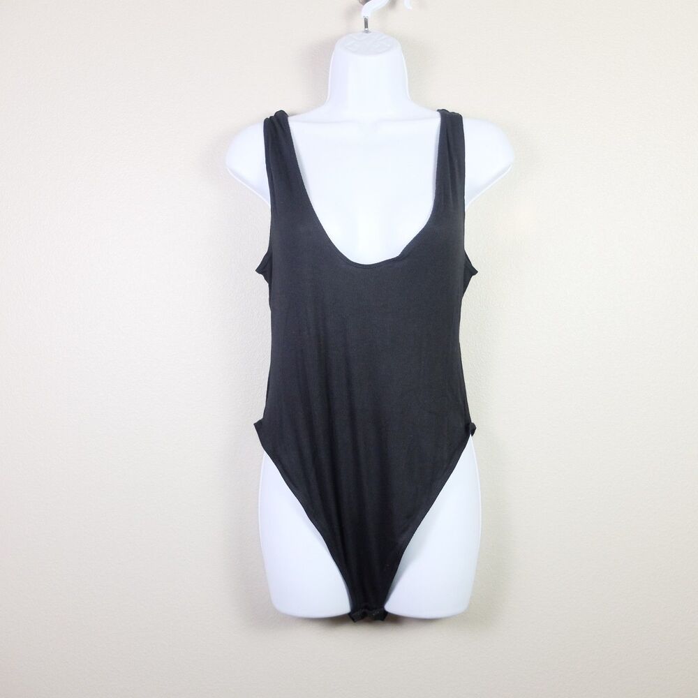 A Pea in the Pod x Grey State Black Maternity Bodysuit Size L NWT